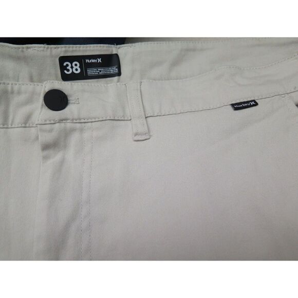 Hurley Men's Sz 38 Light Bone/Beige Slim Fit Worker Icon Pants - Picture 4 of 7